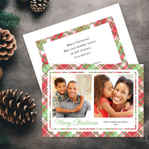 Tarjeta Festiva Navidades colocados en foto horizontal 2