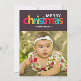 Tarjeta Festiva navidades coloridos