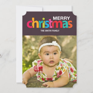 Tarjeta Festiva navidades coloridos