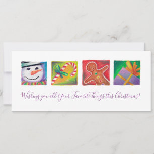 Tarjeta Festiva Navidades coloridos - Todas tus cosas favoritas so