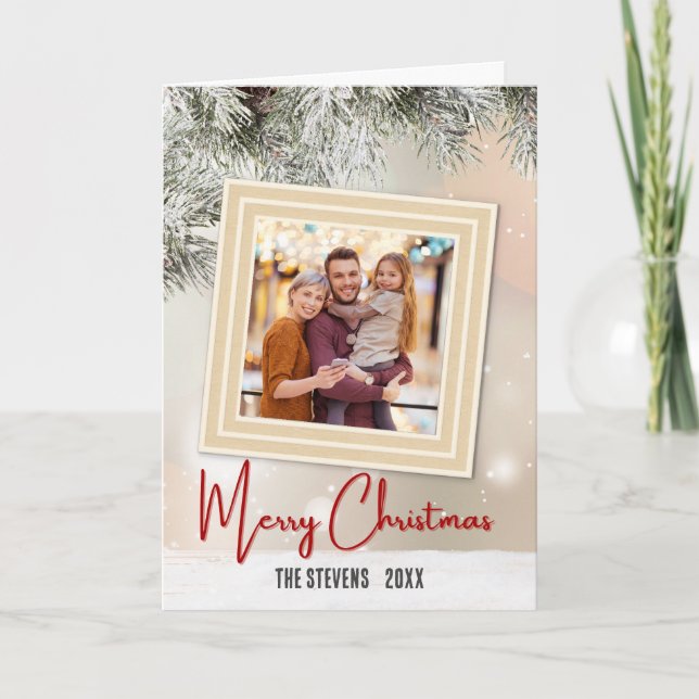 Tarjeta Festiva Navidades coloridos y festivos 2 Foto (Anverso)