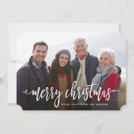 Tarjeta Festiva Navidades con guiones