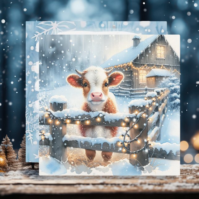 Tarjeta Festiva Navidades con temas de agricultura personalizados  (Subido por el creador)