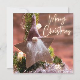 Tarjeta Festiva Navidades con un fondo de ornamento rosa #5