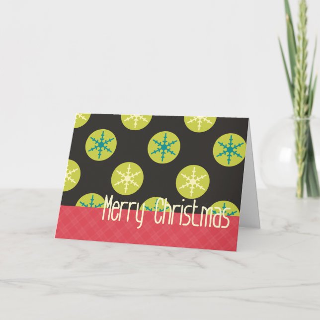 Tarjeta Festiva Navidades con un giro (Anverso)