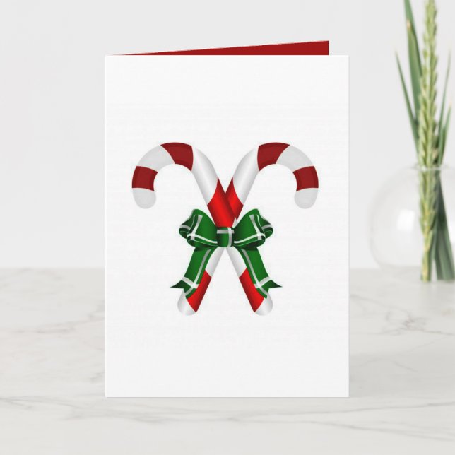 Tarjeta Festiva Navidades Con Vela Con Bow (Anverso)