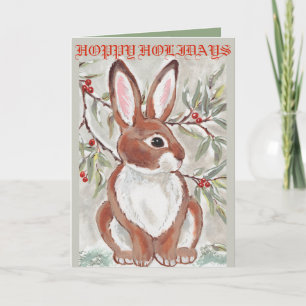 Tarjeta Festiva Navidades Conejo Conejo Conejo Conejo Conejo Sobre