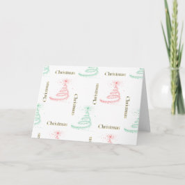 Tarjeta Festiva Navidades contemporáneos