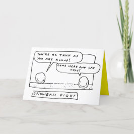 Tarjeta Festiva Navidades contra el Chiste de Personalizado