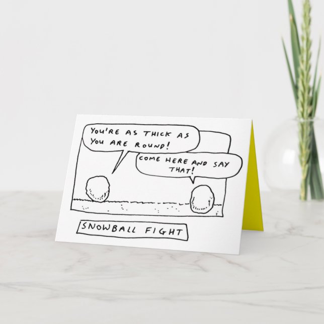 Tarjeta Festiva Navidades contra el Chiste de Personalizado (Anverso)