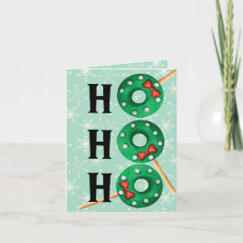 Tarjeta Festiva Navidades Cookies Funny Ho Ho