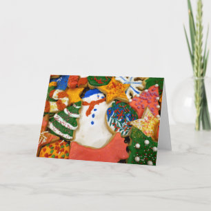 Tarjeta Festiva Navidades Cookies III Coloridas Vacaciones