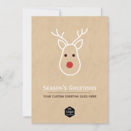 Tarjeta Festiva Navidades corporativos con logotipo