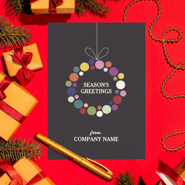 Tarjeta Festiva Navidades corporativos de la época de vacaciones m (Subido por el creador)
