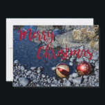 Tarjeta Festiva Navidades costeros<br><div class="desc">Aquí hay una tarjeta de Navidad para el amante de la playa en tu lista.</div>