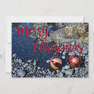 Tarjeta Festiva Navidades costeros