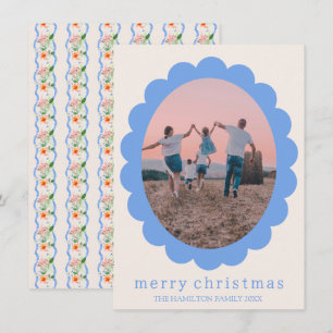 Tarjeta Festiva Navidades Cottagecore Coquette Grandmillennial