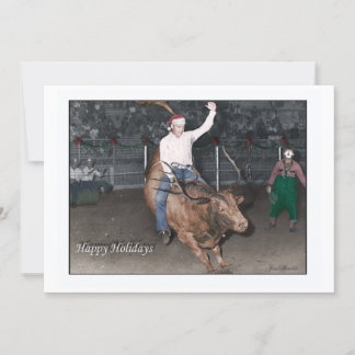 Tarjeta Festiva Navidades Cowboy