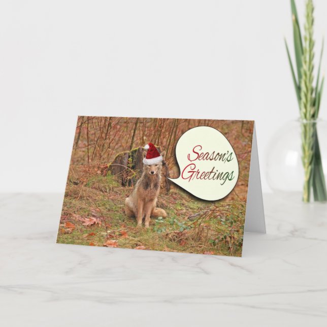 Tarjeta Festiva Navidades Coyote (Anverso)