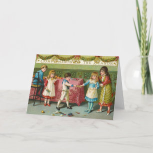 Tarjeta Festiva Navidades Crackers