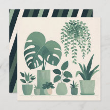 Navidades Cream Green Potted Plants