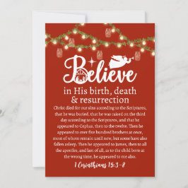 Tarjeta Festiva Navidades creen que Jesús Natividad luces de mason