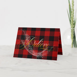 Tarjeta Festiva Navidades creerán texto