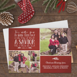 Tarjeta Festiva Navidades cristianos contra tipografía foto festiv