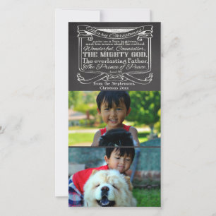 Tarjeta Festiva Navidades Cristianos De La Escritura De Cartón 2 F