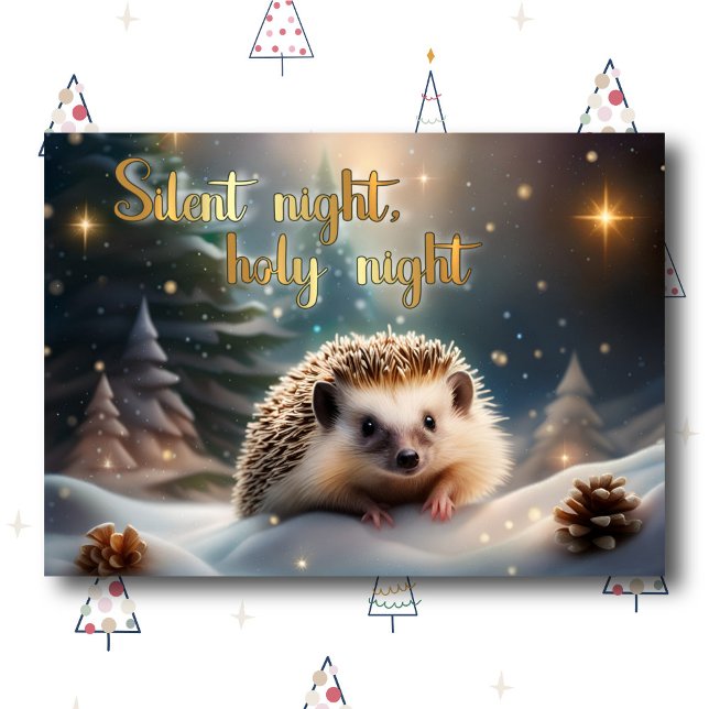 Tarjeta Festiva Navidades cristianos de la noche silenciosa (Subido por el creador)