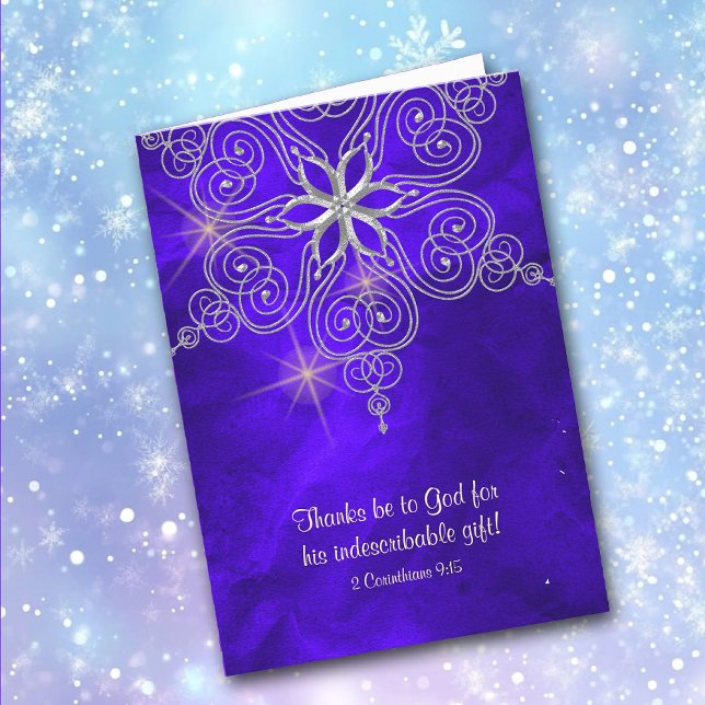 Tarjeta Festiva Navidades cristianos de regalo indescriptibles (Subido por el creador)