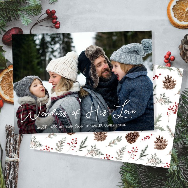 Tarjeta Festiva Navidades cristianos una familia religiosa fotográ (Subido por el creador)