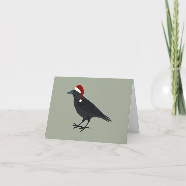 Tarjeta Festiva Navidades Crow (Anverso)