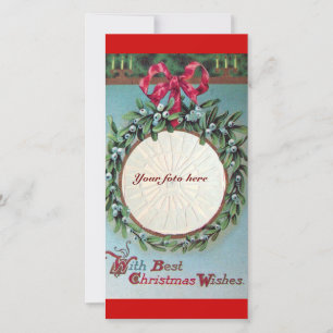 TARJETA FESTIVA NAVIDADES CRUZADOS CON MISTLETAS