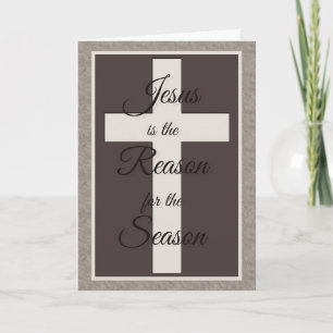 Tarjeta Festiva Navidades cruzados grabados