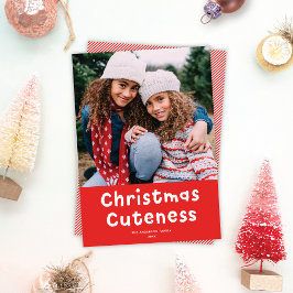Tarjeta Festiva Navidades Curteness Cute gracioso foto de festivid
