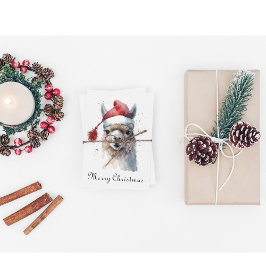 Tarjeta Festiva Navidades Cutos Alpaca, personalizado