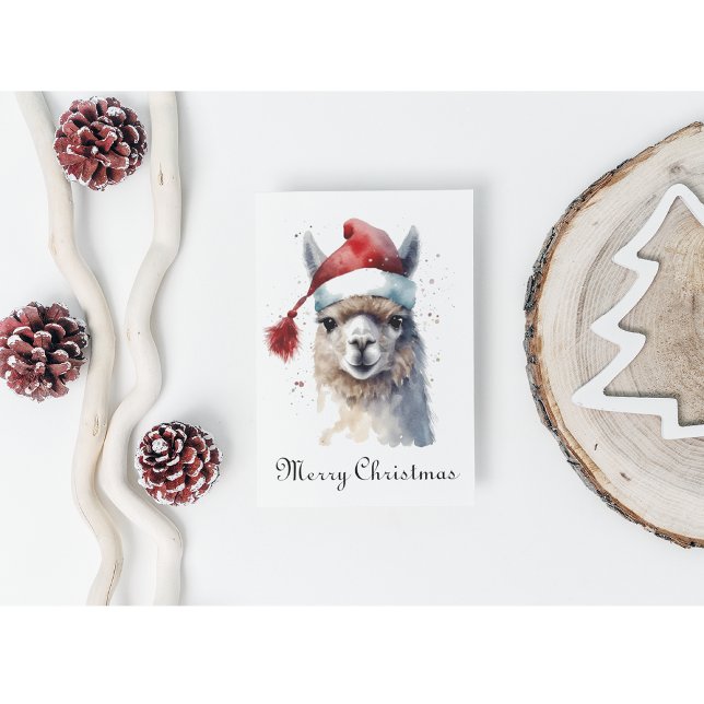 Tarjeta Festiva Navidades Cutos Alpaca, personalizado (Subido por el creador)