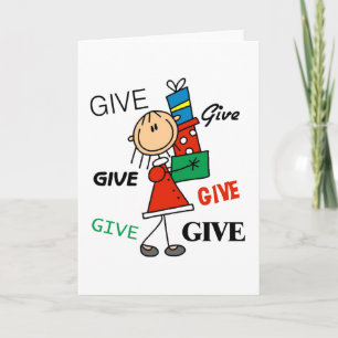 Tarjeta Festiva Navidades dan camisetas y regalos