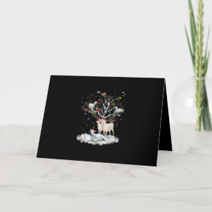 Tarjeta Festiva Navidades dan un regalo divertido a Santa Goat Lov