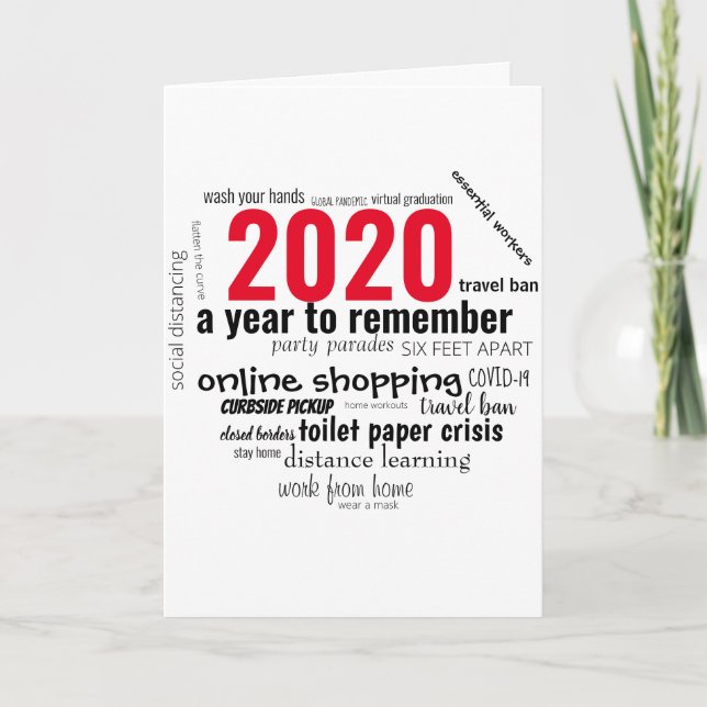 Tarjeta Festiva navidades de 2020 | Quarantine Hanukkah | Pandemia (Anverso)
