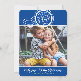 Tarjeta Festiva navidades de 2023 FOTO graciosa simpática estampil