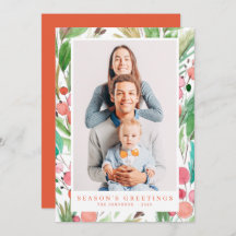 Navidades de acuarela Foliage Botanicals Moderno