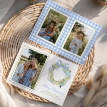 Navidades de acuarela Fotografía de Wreath de desn