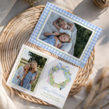 Navidades de acuarela Fotografía de Wreath de desn