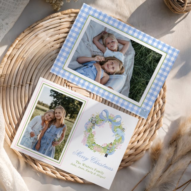 Tarjeta Festiva Navidades de acuarela Fotografía de Wreath de desn (Subido por el creador)