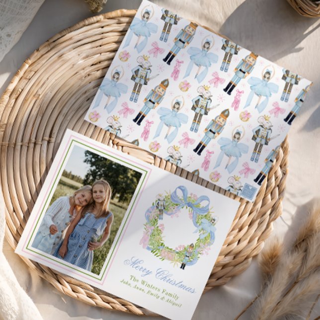 Tarjeta Festiva Navidades de acuarela Fotografía de Wreath de desn (Subido por el creador)