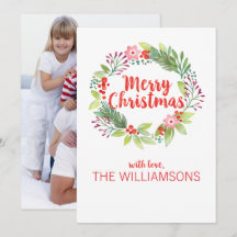 Navidades de acuarela moderna Foto de Wreath