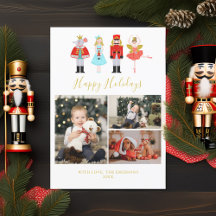 Navidades de acuarela Nutcracker 3 Collage de foto
