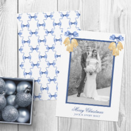 Tarjeta Festiva Navidades de acuarela o foto de Bodas